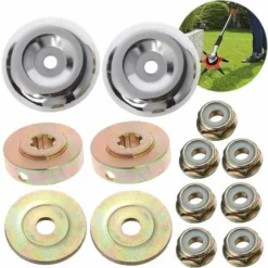 8PCS Tête De Débroussailleuse Universelle Accessoires Avec 5PCS Ecrous De Fixation Tête De Coupe Bordure Pour Débroussailleuse Stihl