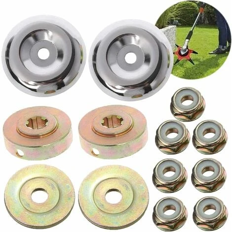 8PCS Tête De Débroussailleuse Universelle Accessoires Avec 5PCS Ecrous De Fixation Tête De Coupe Bordure Pour Débroussailleuse Stihl 3 8PCS Tête De Débroussailleuse Universelle Accessoires Avec 5PCS Ecrous De Fixation Tête De Coupe Bordure Pour Débroussailleuse Stihl