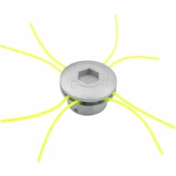 Aluminium Tête De Débroussailleuse Aluminium Fils Tête Coupe-bordure 4 Lignes Universel Tete Debroussailleuse Pour Jardin,Pelouse,Patio