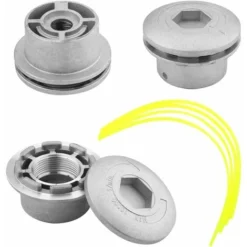 Aluminium Tête De Débroussailleuse Aluminium Fils Tête Coupe-bordure 4 Lignes Universel Tete Debroussailleuse Pour Jardin,Pelouse,Patio 11 Aluminium Tête De Débroussailleuse Aluminium Fils Tête Coupe-bordure 4 Lignes Universel Tete Debroussailleuse Pour Jardin,Pelouse,Patio -Promos Jardin Noble Magasin 93579450 5