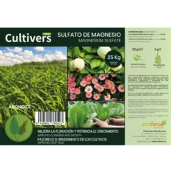 CULTIVERS Sulfate De Magnésium 5 Kg Engrais Universel 100% Naturel Favorise La Croissance Des Cultures, Des Jardins Et Des Plantes D'Intérieur - Engrais Magnésium Haute Solubilité -Promos Jardin Noble Magasin 93582136 4