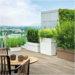 Muret LIKE R - Hauteur 99 Cm - Blanc - DEROMA -Promos Jardin Noble Magasin 93970377 3