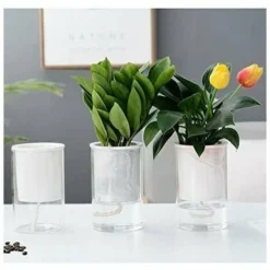 Pot De Fleurs à Arrosage Automatique - Céramique - Double Couche - Créatif - Intérieur Et Extérieur, B -Promos Jardin Noble Magasin 94107801 3