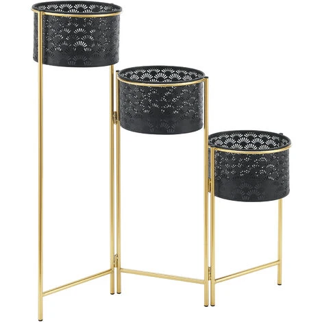 Nova Ensemble De 3 Porteurs Intérieurs Noirs Et Structure Pliante En Or Pliante 7 Nova Ensemble De 3 Porteurs Intérieurs Noirs Et Structure Pliante En Or Pliante – Image 5