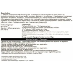 Engrais Oliviers, Figuiers Et Fruitiers Mediterranéens - Sachet 1 Kg -Promos Jardin Noble Magasin 94666340 3