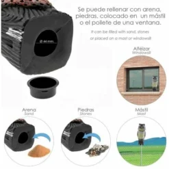 Effaroucheur Hibou/Oiseaux Avec Tête Rotative 40 Cm. -Promos Jardin Noble Magasin 94874699 3