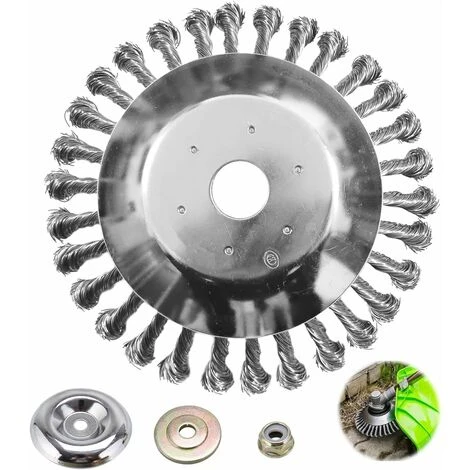 Tete Brosse Débroussailleuse, 150x25.4mm Brosse Desherbage Debroussailleuse, Debroussailleur Pour Outils De Pelouse Jardin Agriculture (6 Pouce) 3 Tete Brosse Débroussailleuse, 150x25.4mm Brosse Desherbage Debroussailleuse, Debroussailleur Pour Outils De Pelouse Jardin Agriculture (6 Pouce)