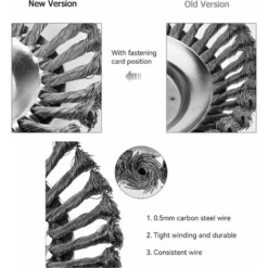 Tete Brosse Débroussailleuse, 150x25.4mm Brosse Desherbage Debroussailleuse, Debroussailleur Pour Outils De Pelouse Jardin Agriculture (6 Pouce) 9 Tete Brosse Débroussailleuse, 150x25.4mm Brosse Desherbage Debroussailleuse, Debroussailleur Pour Outils De Pelouse Jardin Agriculture (6 Pouce) -Promos Jardin Noble Magasin 94927090 3