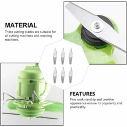 Coupe Bordure Lame De Rechange, 24V Coupe Bordure Sans Fil Avec Batterie Lame En Métal, Debroussailleuse Electrique Accessoires, Pour Coupe Bordure Sans Fil Garniture De Jardin,Metal Blade -Promos Jardin Noble Magasin 94927273 3