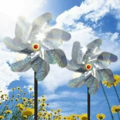 Répulsif à Oiseaux (Lot De 10) 5020cm, Répulsif à Oiseaux Moulin à Vent Réfléchissant Effraye Les Jardins, Les Vergers, Les Maisons, Les Fermes - Plus Sûr Et Efficace Que Les Oiseaux à Pointes Et Les -Promos Jardin Noble Magasin 95135150 3