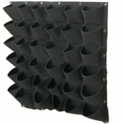 Sac à Plantes Mural à 36 Poches - Sac De Plantation Vertical - Jardinière à Suspendre - Mur Végétal Extérieur - Jardin Mural Doux En Feutre Durable Et Respectueux De L'environnement