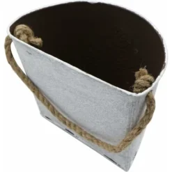 Pot De Fleurs Suspendu Jardinières - Demi-Cercle Galvanisé Vase Mural Pots Intérieur Et ExtéRieur Mur Décoration Suspendue Pour Ferme Cour Jardin Succulentes D'herbes, 2 Ensembles -Promos Jardin Noble Magasin 95204894 3