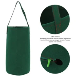 4Pcs Sacs De Culture Inversés Suspendus Pour Tomates Et Fraises, Sacs De Floriculture, Sacs De Semis, Verts -Promos Jardin Noble Magasin 95225178 4