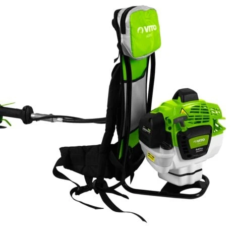 Débroussailleuse Thermique 47cm³ Coupe 25cm + Lame Et Fil Nylon Réservoir 1L Autonomie 1h30 Port Dorsal VITO 4 Débroussailleuse Thermique 47cm³ Coupe 25cm + Lame Et Fil Nylon Réservoir 1L Autonomie 1h30 Port Dorsal VITO – Image 2