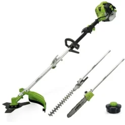 Débroussailleuse Thermique 4 Outils En 1 Moteur 2T 33 Cm³ Taille Haies Coupe Bordures Elagueuse VITO