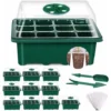 Mini Serre Pour Plantes, 10 Pièces 120 Cellules Intérieure Plateau Semis Bac à Semis Pépinière Boîte De Culture Avec Couvercle Et Ventilation Durables -Promos Jardin Noble Magasin 95415062 1