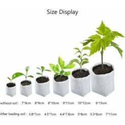 600 Sacs De Semis Biodégradables 6 Tailles De Sacs De Plantation Non Tissés Pour Les Pommes De Terre, Les Tomates Et Les Plantes De Jardin 11 600 Sacs De Semis Biodégradables 6 Tailles De Sacs De Plantation Non Tissés Pour Les Pommes De Terre, Les Tomates Et Les Plantes De Jardin -Promos Jardin Noble Magasin 96110791 5