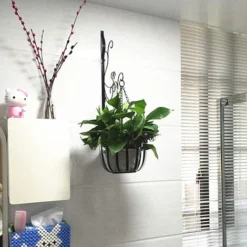 Support Mural Crochet Suspendu En MéTal IntéRieur ExtéRieur Crochet De Suspension DéCoratif Pour Suspendre Plante Fleur Panier Pot Mangeoire à Oiseaux -Promos Jardin Noble Magasin 96144752 3