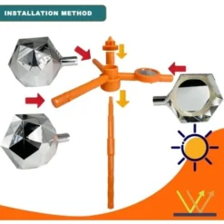 Effaroucheur Oiseaux, Repulsif Oiseaux - Réfléchissant Repulsif Oiseaux - 288 Surfaces Réfléchissantes - Convient Pour Jardin, Ferme, Verger Ou étangs -Promos Jardin Noble Magasin 96502070 5