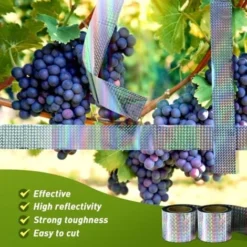 Bande Repulsif 50M Anti Pigeon Effaroucheur D'oiseaux Double Face Anti Oiseaux Bande Anti-Oiseaux Holographique Brillant Pour Effrayer Les Oiseaux Effaroucheur D' Oiseaux -Promos Jardin Noble Magasin 96502109 3