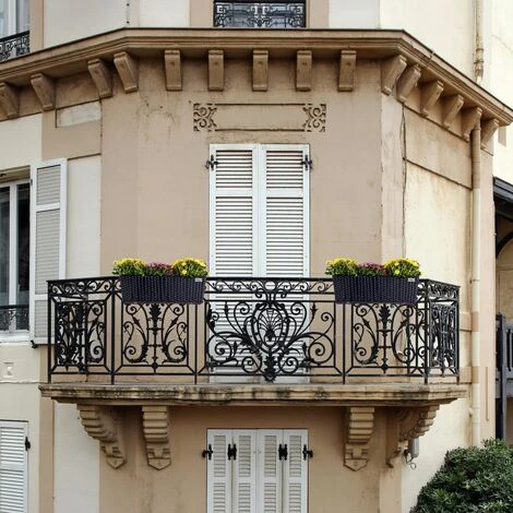 STILISTA Set De 2 Bacs à Fleurs En Poly Rotin 60 X 16 X 19 Cm, Y Compris Suspension Réglable Et Insert Amovible En Plastique, En 4 Couleurs Différentes, Crème 4 STILISTA Set De 2 Bacs à Fleurs En Poly Rotin 60 X 16 X 19 Cm, Y Compris Suspension Réglable Et Insert Amovible En Plastique, En 4 Couleurs Différentes, Crème – Image 2