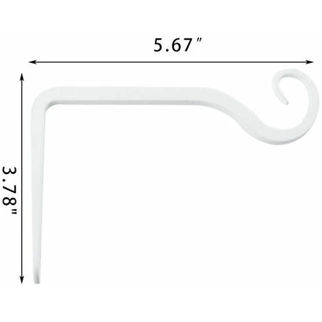 Paquet De 2 Crochets De Suspension Muraux Noirs, Supports De Panier Suspendu En Fer Forge En Metal, Support De Panier Suspendu Pour Mangeoires A Oiseaux/plantes/lanternes/carillons Eoliens (avec Vis) 4 Paquet De 2 Crochets De Suspension Muraux Noirs, Supports De Panier Suspendu En Fer Forge En Metal, Support De Panier Suspendu Pour Mangeoires A Oiseaux/plantes/lanternes/carillons Eoliens (avec Vis) – Image 2