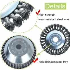 Brosse à Mauvaises Herbes Pour Débroussailleuse 8 Pouces(200mm X 25.4 Mm), Disque De Tondeuse à Gazon En Métal Pour L'entretien De Jardin De Coupeur De Brosse 9 Brosse à Mauvaises Herbes Pour Débroussailleuse 8 Pouces(200mm X 25.4 Mm), Disque De Tondeuse à Gazon En Métal Pour L'entretien De Jardin De Coupeur De Brosse -Promos Jardin Noble Magasin 96954343 3