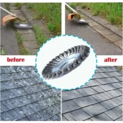 Brosse à Mauvaises Herbes Pour Débroussailleuse 8 Pouces(200mm X 25.4 Mm), Disque De Tondeuse à Gazon En Métal Pour L'entretien De Jardin De Coupeur De Brosse 10 Brosse à Mauvaises Herbes Pour Débroussailleuse 8 Pouces(200mm X 25.4 Mm), Disque De Tondeuse à Gazon En Métal Pour L'entretien De Jardin De Coupeur De Brosse -Promos Jardin Noble Magasin 96954343 4