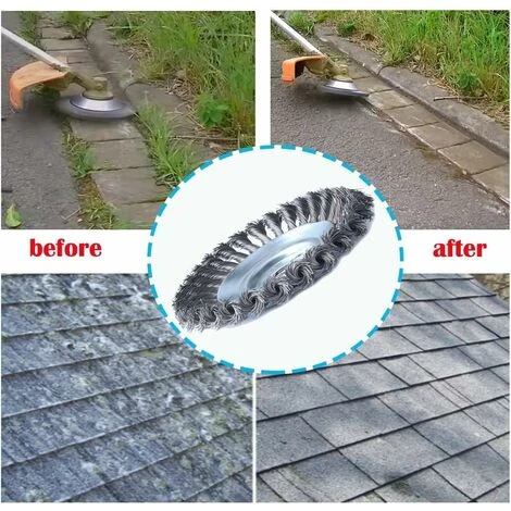 Brosse à Mauvaises Herbes Pour Débroussailleuse 8 Pouces(200mm X 25.4 Mm), Disque De Tondeuse à Gazon En Métal Pour L'entretien De Jardin De Coupeur De Brosse 6 Brosse à Mauvaises Herbes Pour Débroussailleuse 8 Pouces(200mm X 25.4 Mm), Disque De Tondeuse à Gazon En Métal Pour L'entretien De Jardin De Coupeur De Brosse – Image 4