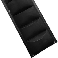 Sac à Plantes à Suspendre, Lot De 2, 7 Poches, Sacs à Plantes Verticaux, Sac à Plantes Pour L'intérieur, L'extérieur, Le Jardin, Le Balcon, La Terrasse, La Décoration De La Maison (noir) -Promos Jardin Noble Magasin 97109584 4