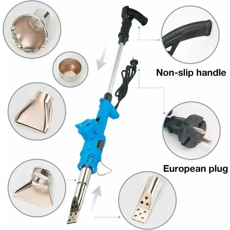 Désherbeur Thermique 3 En 1 (Brûleur, Allume-barbecue) - Écologique - Sans Gaz - Fonctionnement électrique - Puissance : 2000 W - Température : De 80 °C à 650 °C 5 Désherbeur Thermique 3 En 1 (Brûleur, Allume-barbecue) - Écologique - Sans Gaz - Fonctionnement électrique - Puissance : 2000 W - Température : De 80 °C à 650 °C – Image 3