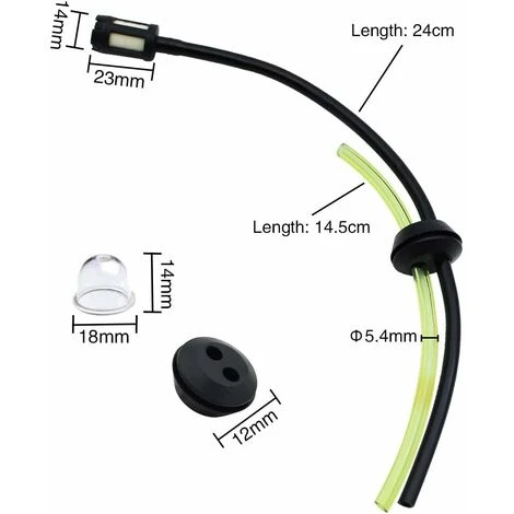 Deux Ensembles Universels De Filtres à Essence Avec Joints Et Passe-durites Pour Tuyaux D'essence De Tondeuses Et Débroussailleuses 4 Deux Ensembles Universels De Filtres à Essence Avec Joints Et Passe-durites Pour Tuyaux D'essence De Tondeuses Et Débroussailleuses – Image 2