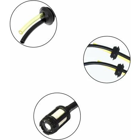 Deux Ensembles Universels De Filtres à Essence Avec Joints Et Passe-durites Pour Tuyaux D'essence De Tondeuses Et Débroussailleuses 6 Deux Ensembles Universels De Filtres à Essence Avec Joints Et Passe-durites Pour Tuyaux D'essence De Tondeuses Et Débroussailleuses – Image 4