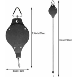 Lot De 4 Poulies À Crochets Pour Plantes, Crochets Pour Plantes Rétractables, Crochets Suspendus À Portée De Main Pour Paniers De Jardin, Jardinières Et Mangeoires À Oiseaux 8 Lot De 4 Poulies À Crochets Pour Plantes, Crochets Pour Plantes Rétractables, Crochets Suspendus À Portée De Main Pour Paniers De Jardin, Jardinières Et Mangeoires À Oiseaux -Promos Jardin Noble Magasin 97451192 2