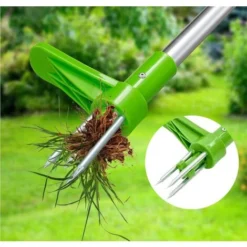 Extracteur De Mauvaises Herbes Manuel Avec Poignée En Acier Et 3 Griffes -Promos Jardin Noble Magasin 97500529 4