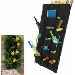 Sac De Plantation Vertical Suspendu Au Mur Pot De Fleur De Plantation Verte, Fournitures De Jardinage De Balcon De Mur De Ménage -Promos Jardin Noble Magasin 97565216 3