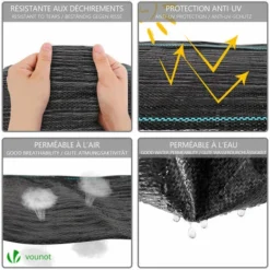 Toile De Paillage Contre Les Mauvaises Herbes 25Mx2M Anti-UV 100g/m2 -Promos Jardin Noble Magasin 97810494 3