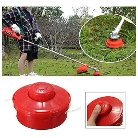 Lot De 3 Tête De Débroussailleuse Universelle - A6481 Nylon Bobine De Rechange De Tondeuse Débroussailleuse Tête De Coupe M10 X 1,25 - Rouge 3 Lot De 3 Tête De Débroussailleuse Universelle - A6481 Nylon Bobine De Rechange De Tondeuse Débroussailleuse Tête De Coupe M10 X 1,25 - Rouge