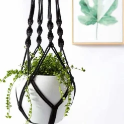 Jardinière En Macramé Suspendue 2 Pcs Cintres En Macramé Pour Fleur -Promos Jardin Noble Magasin 97976838 5