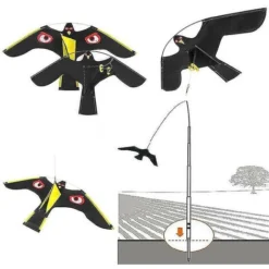 Oiseaux Effaroucheur Répulsif Flying Hawk Cerf-Volant Pour Jardin Épouvantail Cour Maison Décoration