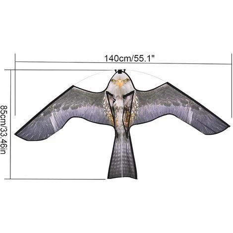 Cerf-Volant Anti-Oiseaux - Protection De La Ferme - Avec Manche Télescopique De 4 M 4 Cerf-Volant Anti-Oiseaux - Protection De La Ferme - Avec Manche Télescopique De 4 M – Image 2