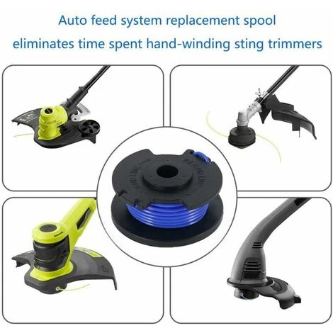 Bobines De Fil De Rechange Pour Débroussailleuse Compatible Ryobi One+ AC14RL3A Remplacement Du Fil De Coupe Et Du Câble De Coupe De La Tête Faucheuse à Bobine 5 Bobines De Fil De Rechange Pour Débroussailleuse Compatible Ryobi One+ AC14RL3A Remplacement Du Fil De Coupe Et Du Câble De Coupe De La Tête Faucheuse à Bobine – Image 3