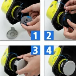 Bobines De Fil De Rechange Pour Débroussailleuse Compatible Ryobi One+ AC14RL3A Remplacement Du Fil De Coupe Et Du Câble De Coupe De La Tête Faucheuse à Bobine 10 Bobines De Fil De Rechange Pour Débroussailleuse Compatible Ryobi One+ AC14RL3A Remplacement Du Fil De Coupe Et Du Câble De Coupe De La Tête Faucheuse à Bobine -Promos Jardin Noble Magasin 98864534 4