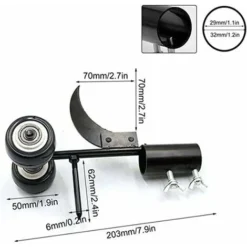 Désherbeur Manuel Avec Roues, Outil De Couteau De Désherbage, Outil De Désherbage Des Fissures Et Des Crevasses, Outil De Nettoyage Des Désherbeur à Main Jardin -Promos Jardin Noble Magasin 99410203 5