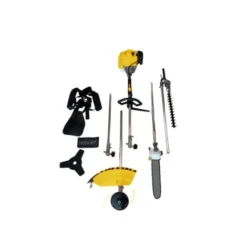 Débroussailleuse Thermique Multifonction 5en1 - 52cm3 (débroussailleuse, élagueuse, Taille-haies, Coupe-bordures, Rallonge)