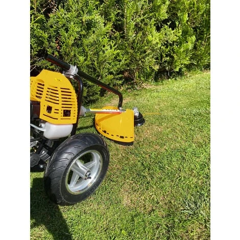 Débroussailleuse Thermique à Roues 52cm3 + Bobine + Disque 4 Débroussailleuse Thermique à Roues 52cm3 + Bobine + Disque – Image 2