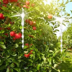 Répulsif Oiseaux,Répulsifs Oiseaux Reflechissants,12 Pièces 30 Cm Barre Oiseaux 360 Degrés Et Réfléchissant Moulin à Vent Effaroucheurs Réfléchissant En Spirale Lumineux Et,Convient Pour Balcons, Arbr -Promos Jardin Noble Magasin 99696999 4