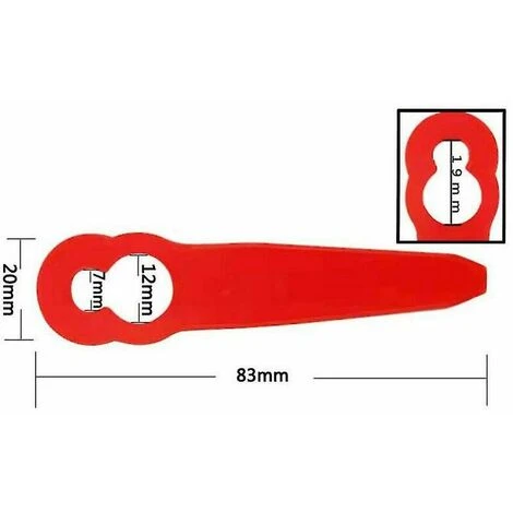 Accessoire Pour Débroussailleuse 40 Pièces Accessoires De Lames En Plastique De Rechange Compatibles Avec Stihl Polycut 2-2 7 Accessoire Pour Débroussailleuse 40 Pièces Accessoires De Lames En Plastique De Rechange Compatibles Avec Stihl Polycut 2-2 – Image 5